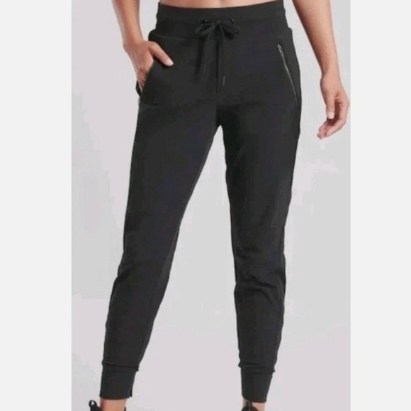Athleta Pants - Athleta Trekkie North High Rise Jogger Pants Black Women's Size 6